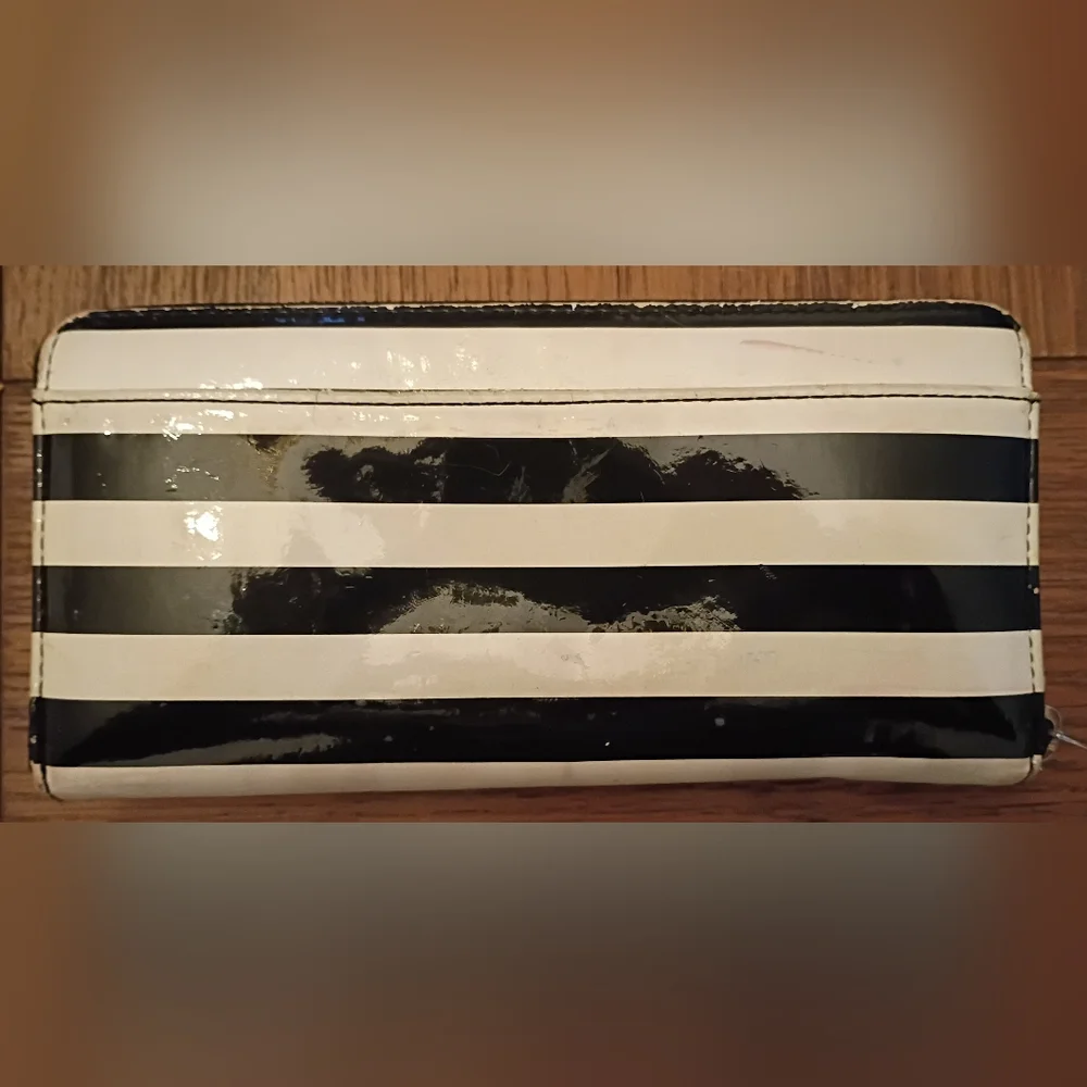 Kate Spade Monochrome Striped Wallet